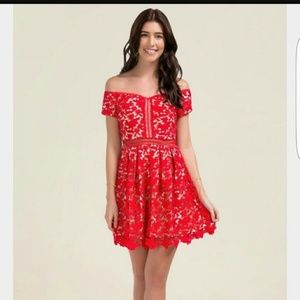 Cute Off-the-Shoulder Mini Dress - Never Worn!